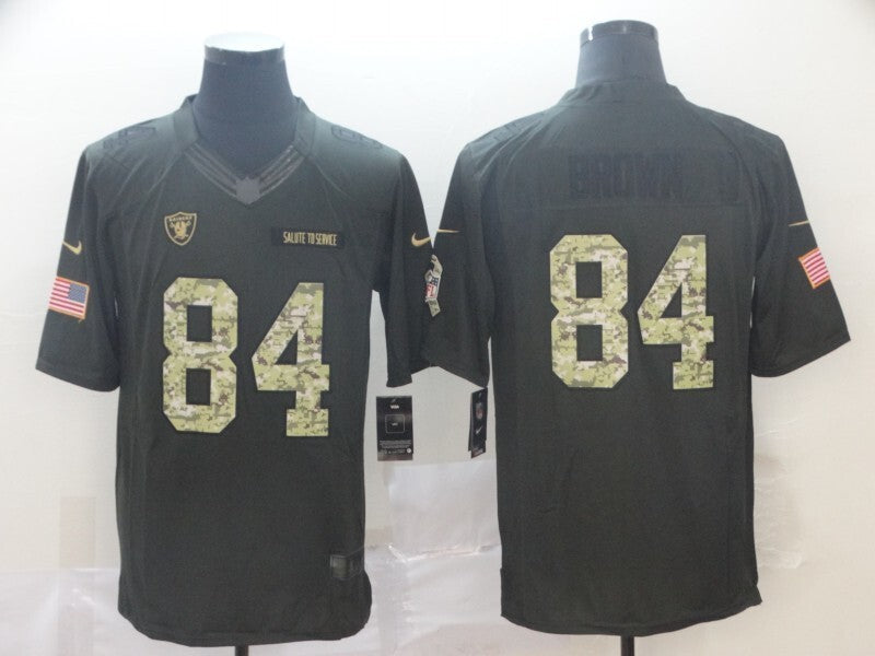 Oakland Raiders #84 Antonio Brown 1 Football Jersey football jersey product view 1