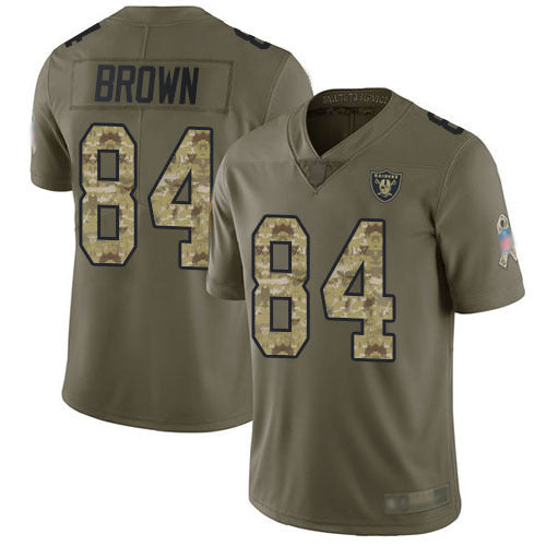 Oakland Raiders #84 Antonio Brown Adult Football Jersey football jersey product view 1