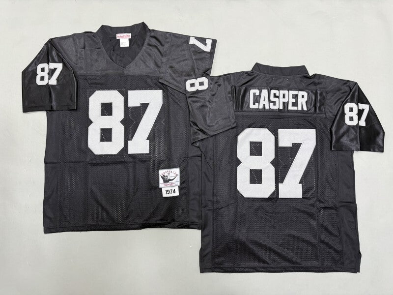 Oakland Raiders #87 Dave Casper Los Angeles Raiders Style 1 Football Jersey football jersey product view 1