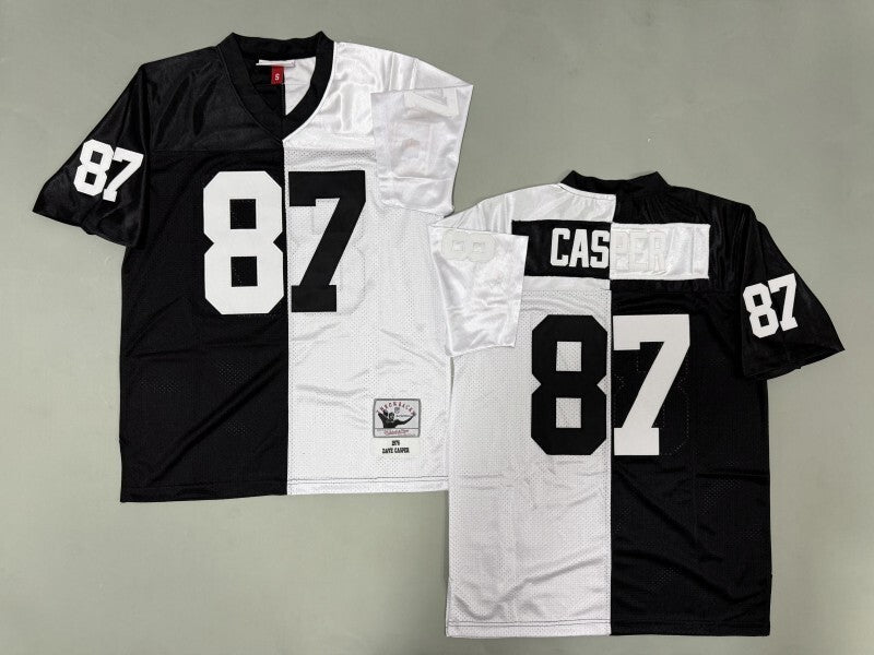 Oakland Raiders #87 Dave Casper Los Angeles Raiders Style 4 Football Jersey football jersey product view 1