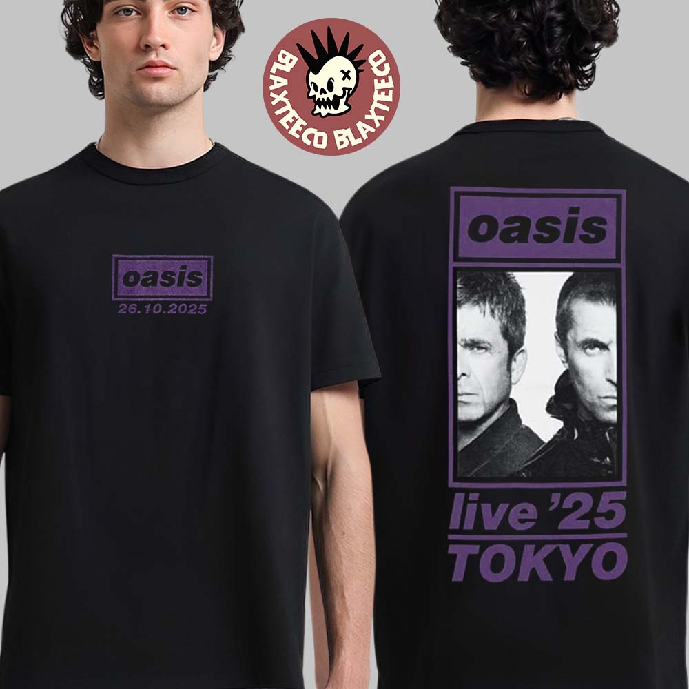 Oasis Live 25 Tokyo On October 26 2025 Merch T-Shirt Unisex T-shirt, Sweatshirt, Hoodie, Long Sleeve Tee - T-Shirt, Sweatshirt, Hoodie