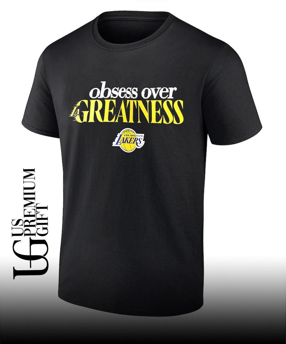 Obsess over Greatness Los Angeles Lakers NBA Playoffs 2025-26 shirt Unisex T-shirt, Sweatshirt, Hoodie, Long Sleeve Tee - T-Shirt, Sweatshirt, Hoodie