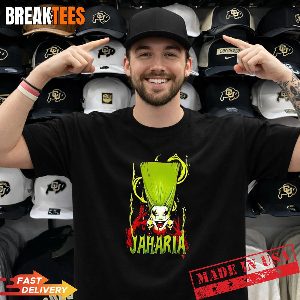 Obsessed Jaharia horror face graphic T-Shirt Unisex T-shirt, Sweatshirt, Hoodie, Long Sleeve Tee - T-Shirt, Sweatshirt, Hoodie