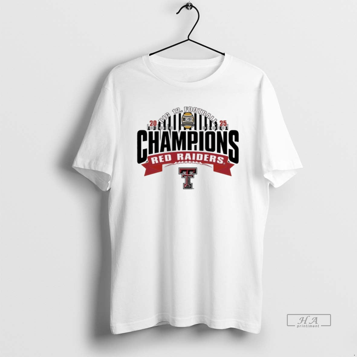 Official 2025 Big 12 Football Champions Texas Tech Red Raiders - T-Shirt, Sweatshirt, Hoodie