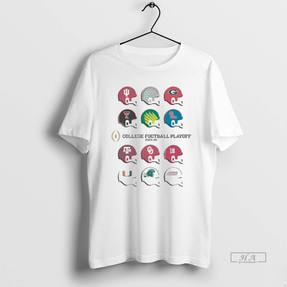 Official 2025 Cfp Field Toy 12 Team Helmets - T-Shirt, Sweatshirt, Hoodie