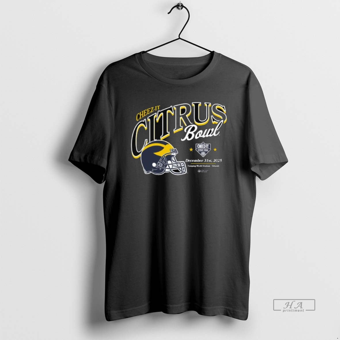 Official 2025 Cheez It Citrus Bowl Michigan December 31st 2025 Helmet Long Sleve - T-Shirt, Sweatshirt, Hoodie