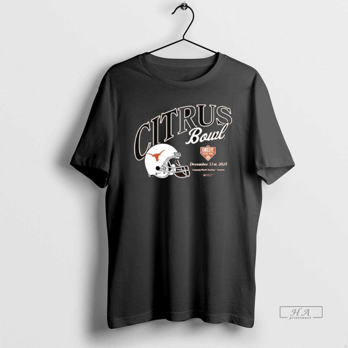 Official 2025 Cheez It Citrus Bowl Texas December 31st 2025 Helmet Long Sleve - T-Shirt, Sweatshirt, Hoodie