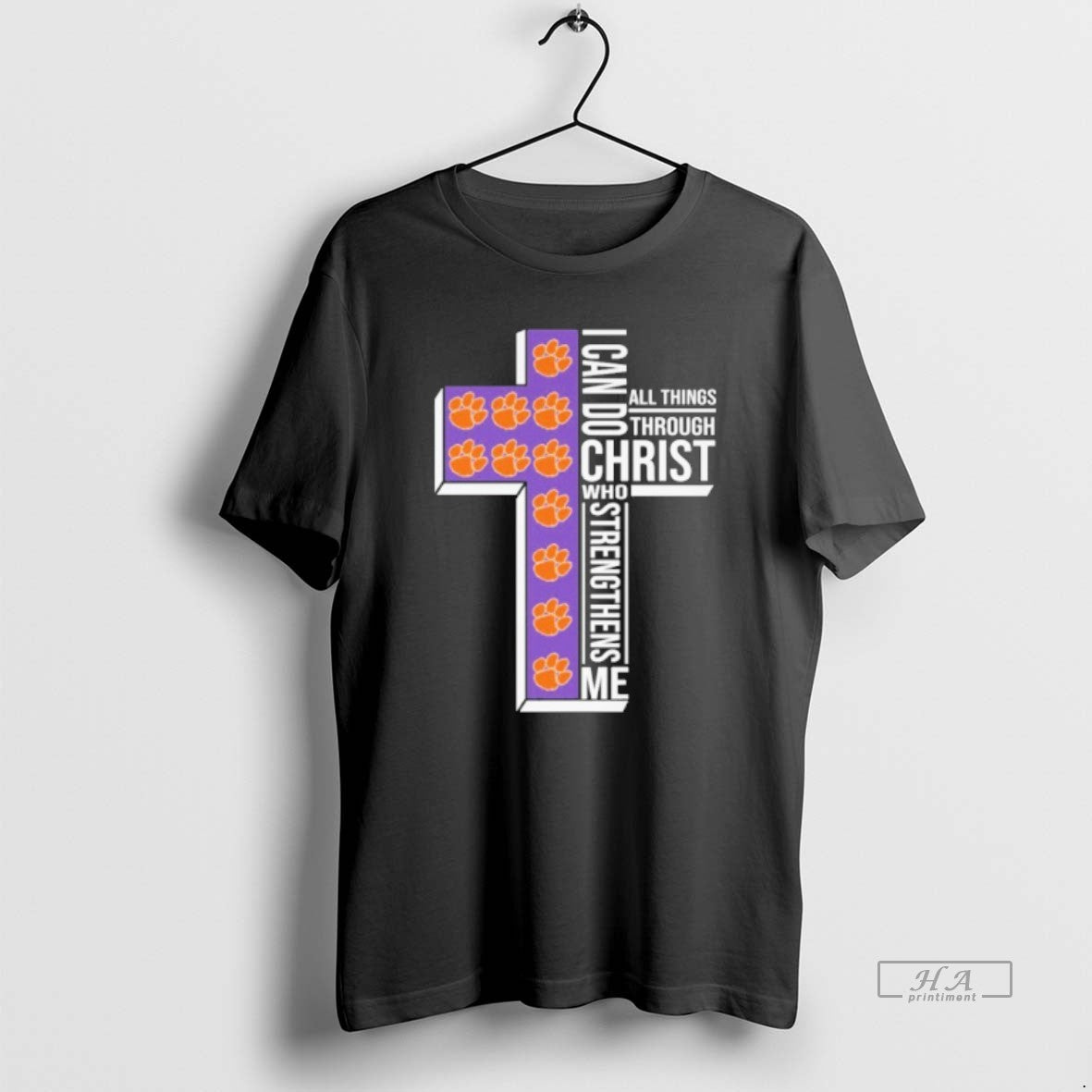 Official 2026 Clemson Tigers Cross I Can Do All Things Through Christ Who Strengthens Me - T-Shirt, Sweatshirt, Hoodie