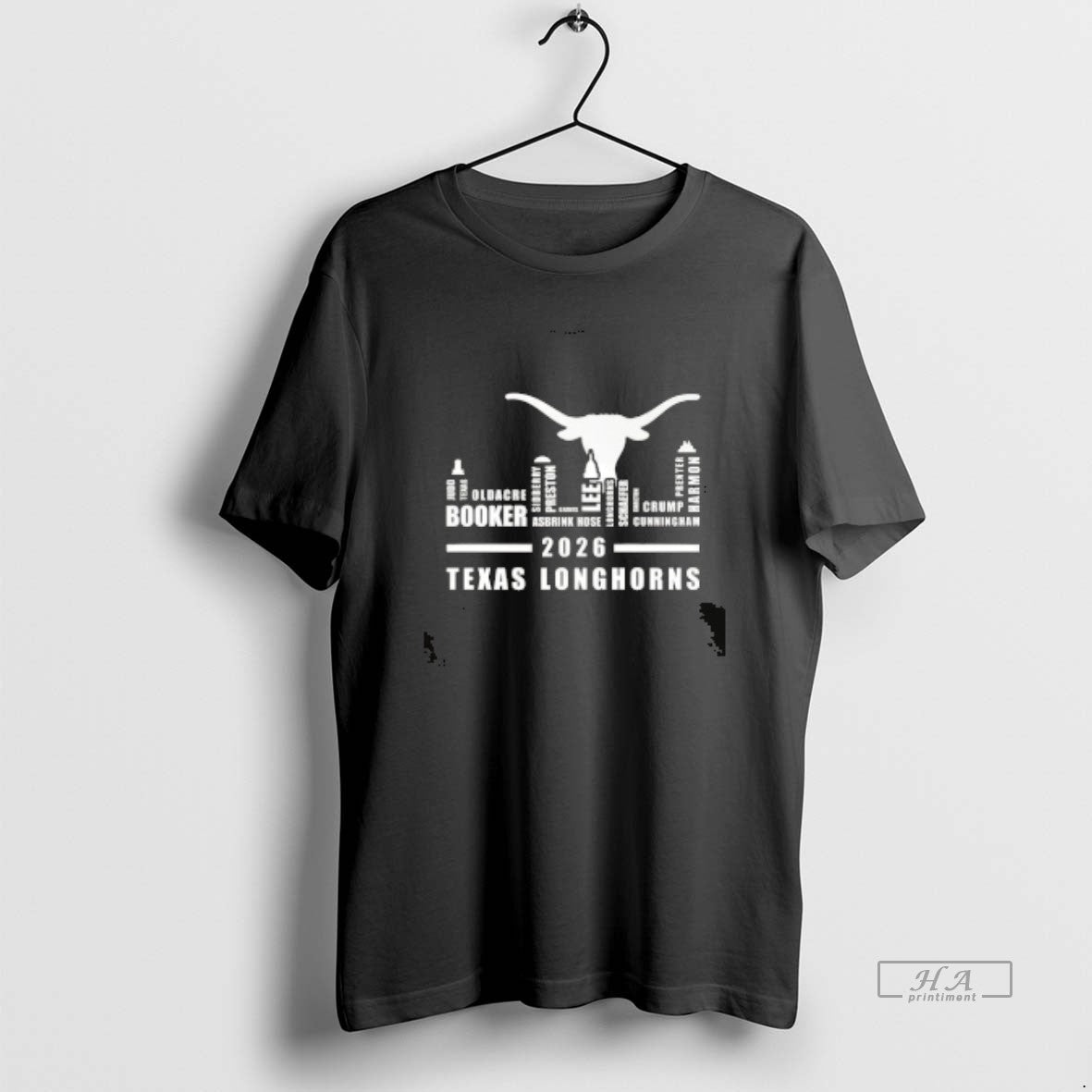 Official 2026 Texas Longhorns All Names City Skyline Unisex T-shirt, Sweatshirt, Hoodie, Long Sleeve Tee - T-Shirt, Sweatshirt, Hoodie