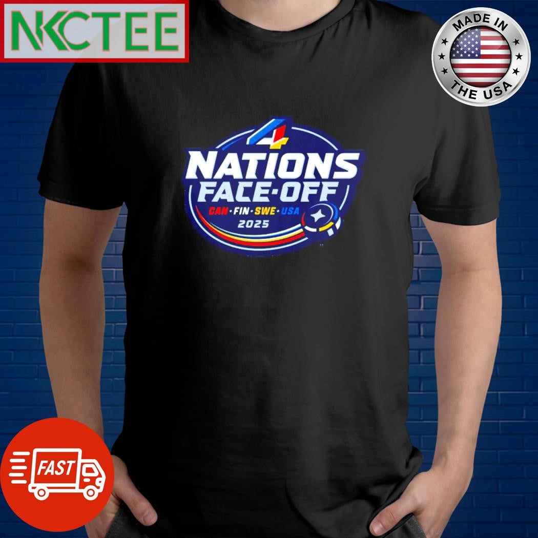 Official 4 Nations Face-Off can fin swe usa 2025 hockey shirt Unisex T-shirt, Sweatshirt, Hoodie, Long Sleeve Tee - T-Shirt, Sweatshirt, Hoodie