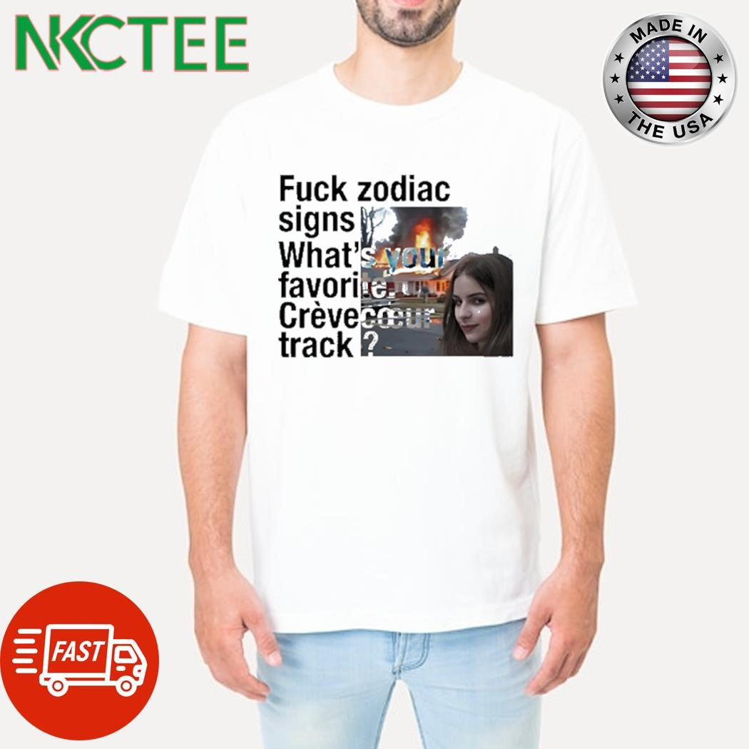Official Adele Castillon Zodiac Signs What’s Your Favorite Crevecoeur Track Shirt Unisex T-shirt, Sweatshirt, Hoodie, Long Sleeve Tee - T-Shirt, Sweatshirt, Hoodie