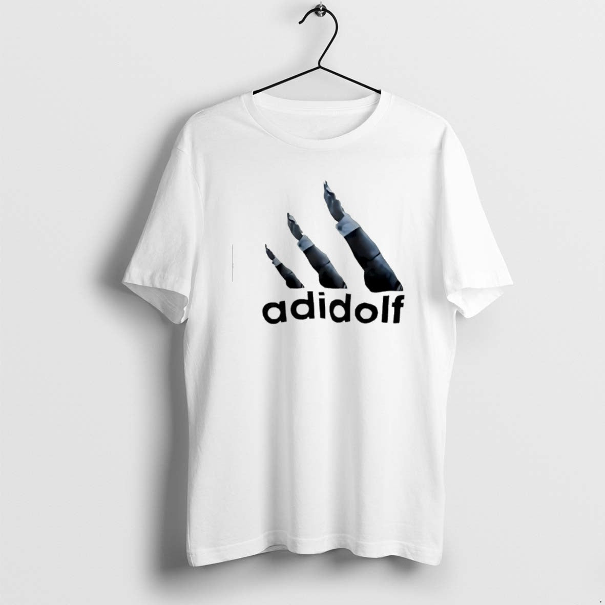 Official Adidolf Logo Parody Hand - T-Shirt, Sweatshirt, Hoodie