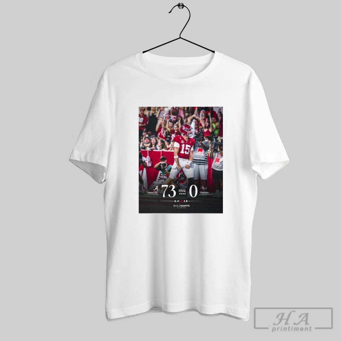 Official Alabama Football Win Louisiana Monroe Final Score 73 0 Build Giants Alabama 06 09 - T-Shirt, Sweatshirt, Hoodie