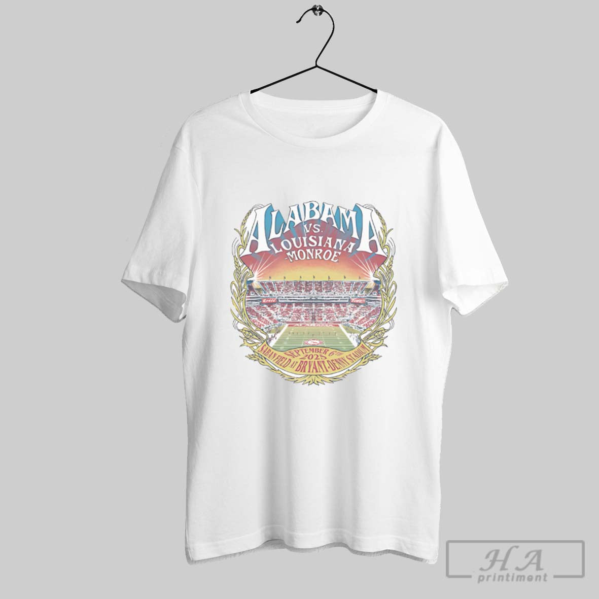 Official Alabama Vs La Monroe 2025 Monroe Unisex T-shirt, Sweatshirt, Hoodie, Long Sleeve Tee - T-Shirt, Sweatshirt, Hoodie