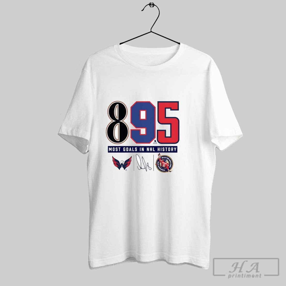 Official Alexander Ovechkin Washington Capitals Nhl All Time Leading Goalscorer The History Of 895 Tee - T-Shirt, Sweatshirt, Hoodie