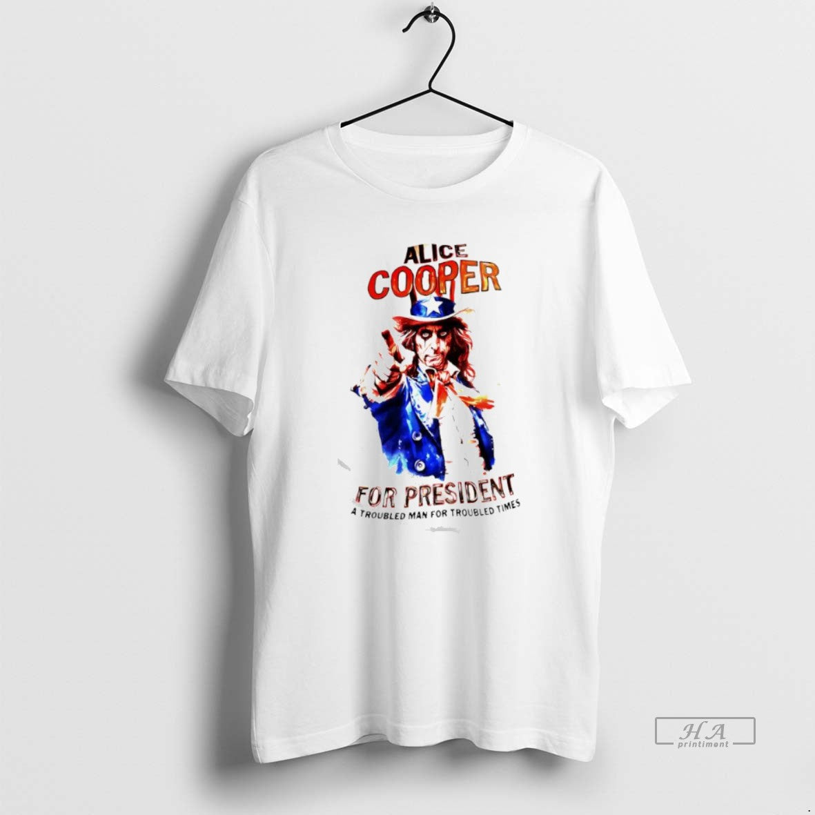 Official Alice Cooper For President Whistle Stop Tour 2024 A Troubled Man For Troubles Times - T-Shirt, Sweatshirt, Hoodie