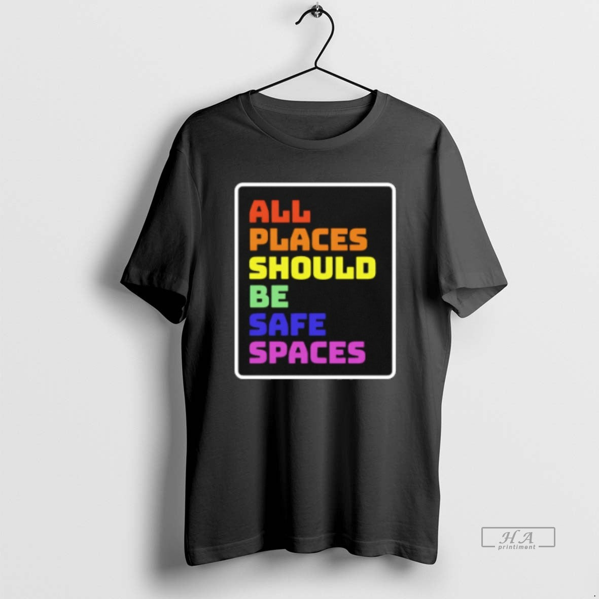 Official All Places Should Be Safe Spaces Vintage - T-Shirt, Sweatshirt, Hoodie