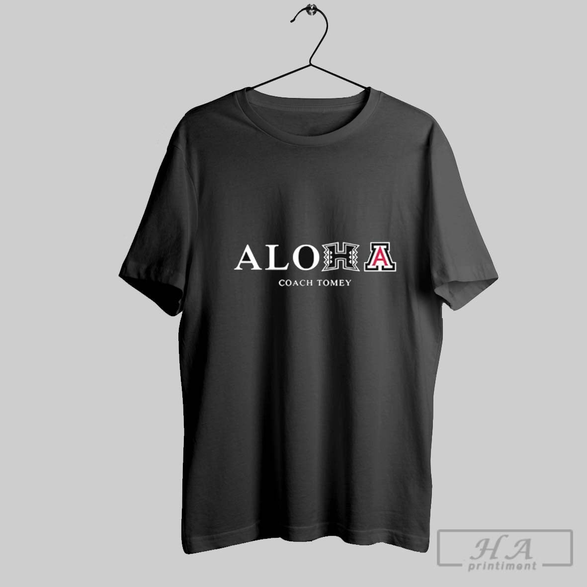 Official Aloha Coach Tomey Hawaii And Arizona Wildcats Unisex T-shirt, Sweatshirt, Hoodie, Long Sleeve Tee - T-Shirt, Sweatshirt, Hoodie