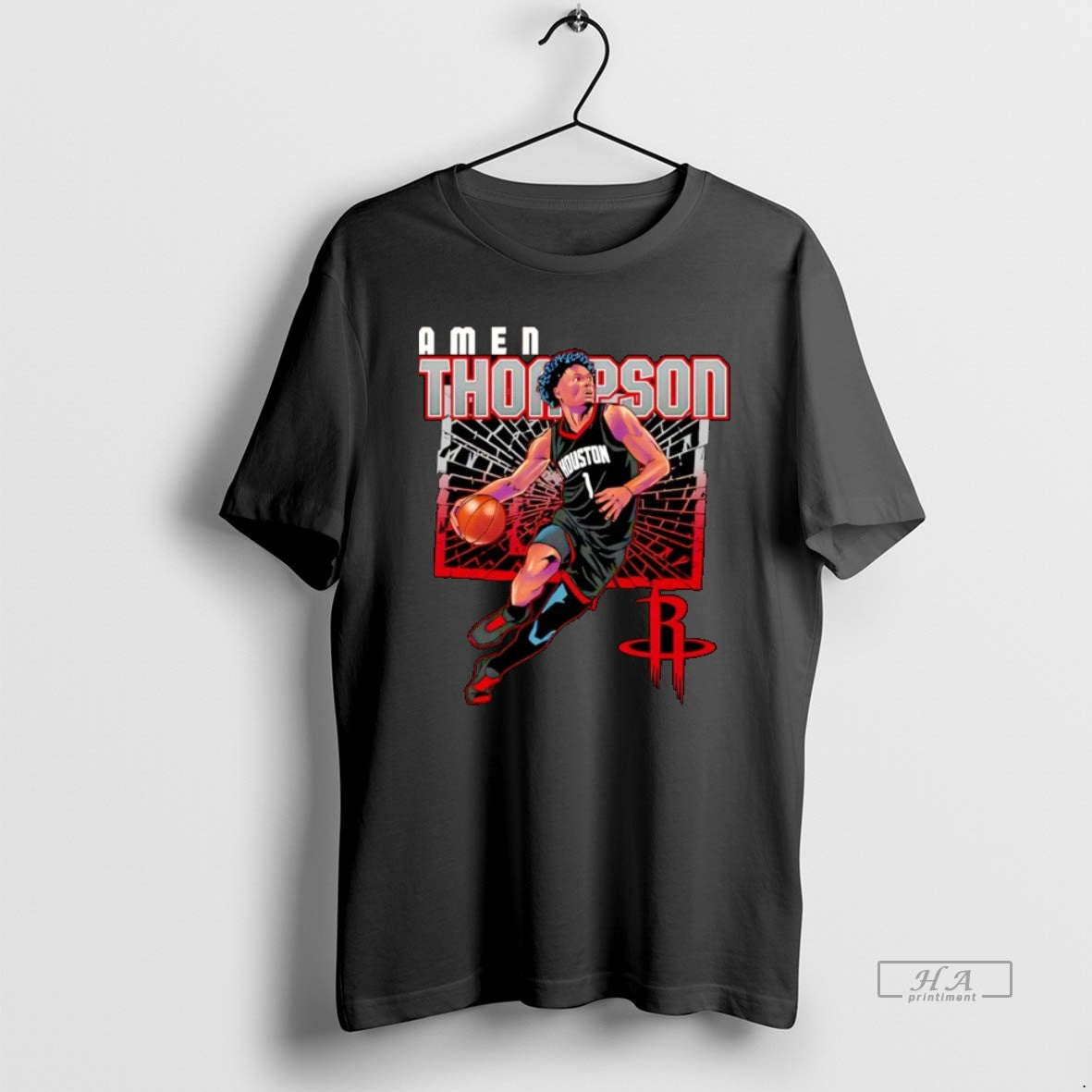 Official Amen Thompson Houston Rockets Shattered Christmas - T-Shirt, Sweatshirt, Hoodie