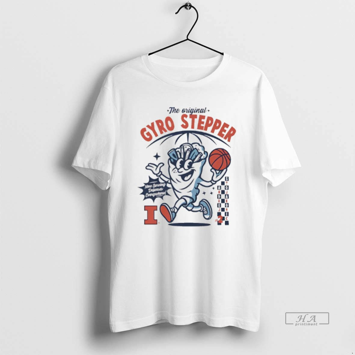 Official Andrej Stojakovic Illinois Fighting Illini The Gyro Stepper - T-Shirt, Sweatshirt, Hoodie