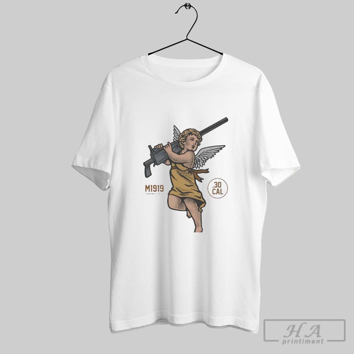 Official Angel Gun M1919 T Shirt Unisex T-shirt, Sweatshirt, Hoodie, Long Sleeve Tee - T-Shirt, Sweatshirt, Hoodie