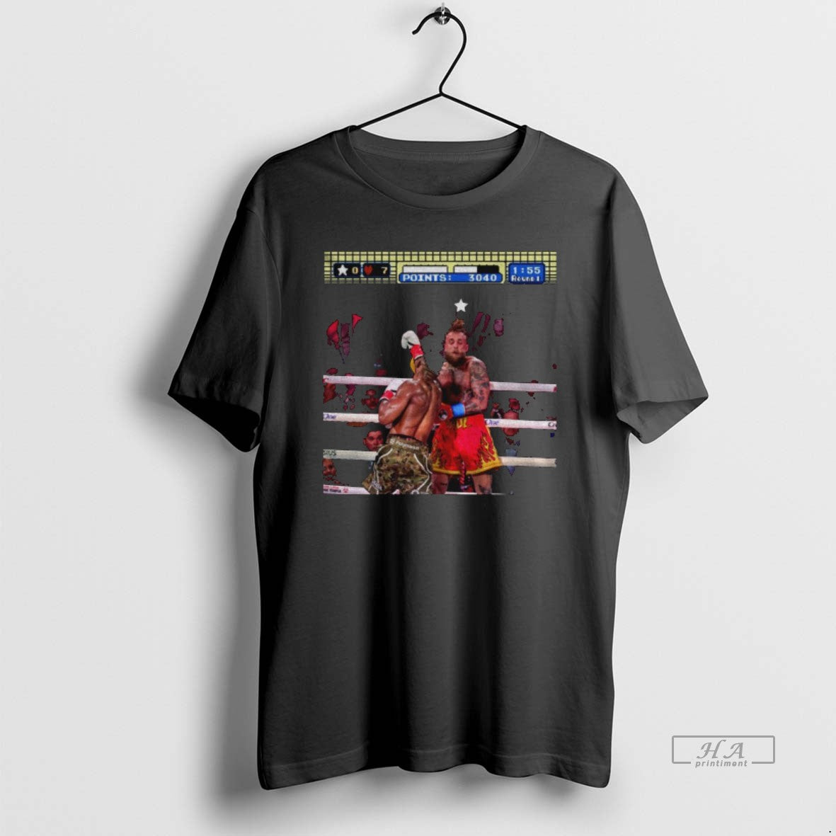 Official Anthony Joshua Punch Out Level 1 Glass Jaw Jake Paul - T-Shirt, Sweatshirt, Hoodie