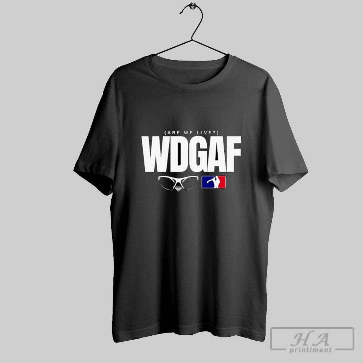 Official Are We Live Wdgaf Sunglasses Golf Logo Parody Posters Black Unisex T-shirt, Sweatshirt, Hoodie, Long Sleeve Tee - T-Shirt, Sweatshirt, Hoodie