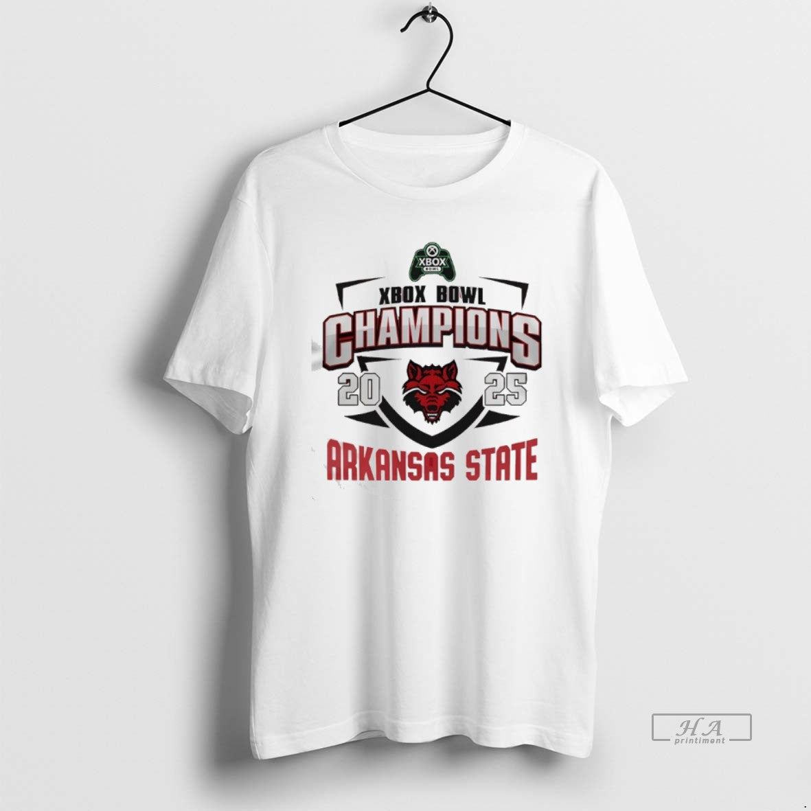 Official Arkansas State Red Wolves Xbox Bowl Champions 2025 Logo - T-Shirt, Sweatshirt, Hoodie