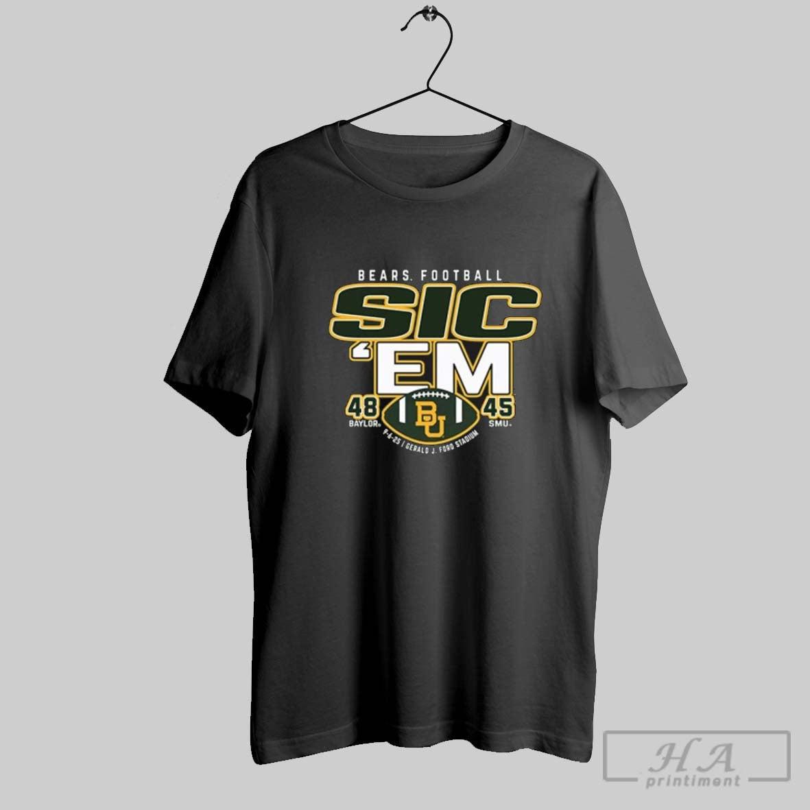 Official Baylor Bears Football Sic Em 2025 Baylor 48 45 Smu Unisex T-shirt, Sweatshirt, Hoodie, Long Sleeve Tee - T-Shirt, Sweatshirt, Hoodie