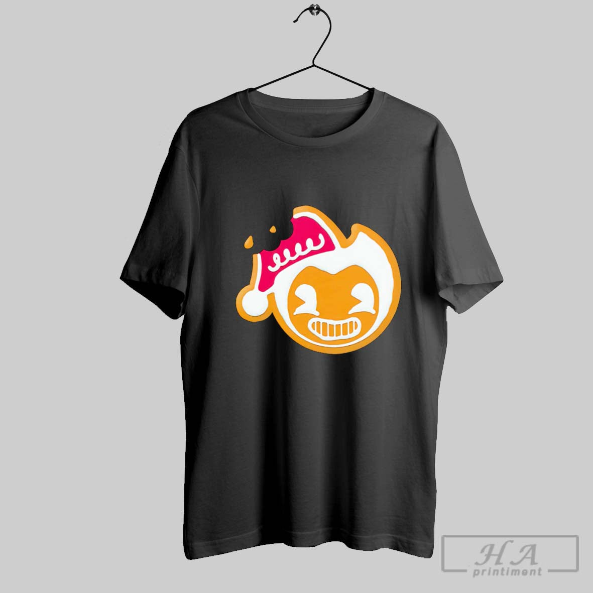 Official Bendy Gingerbread Poster Unisex T-shirt, Sweatshirt, Hoodie, Long Sleeve Tee - T-Shirt, Sweatshirt, Hoodie