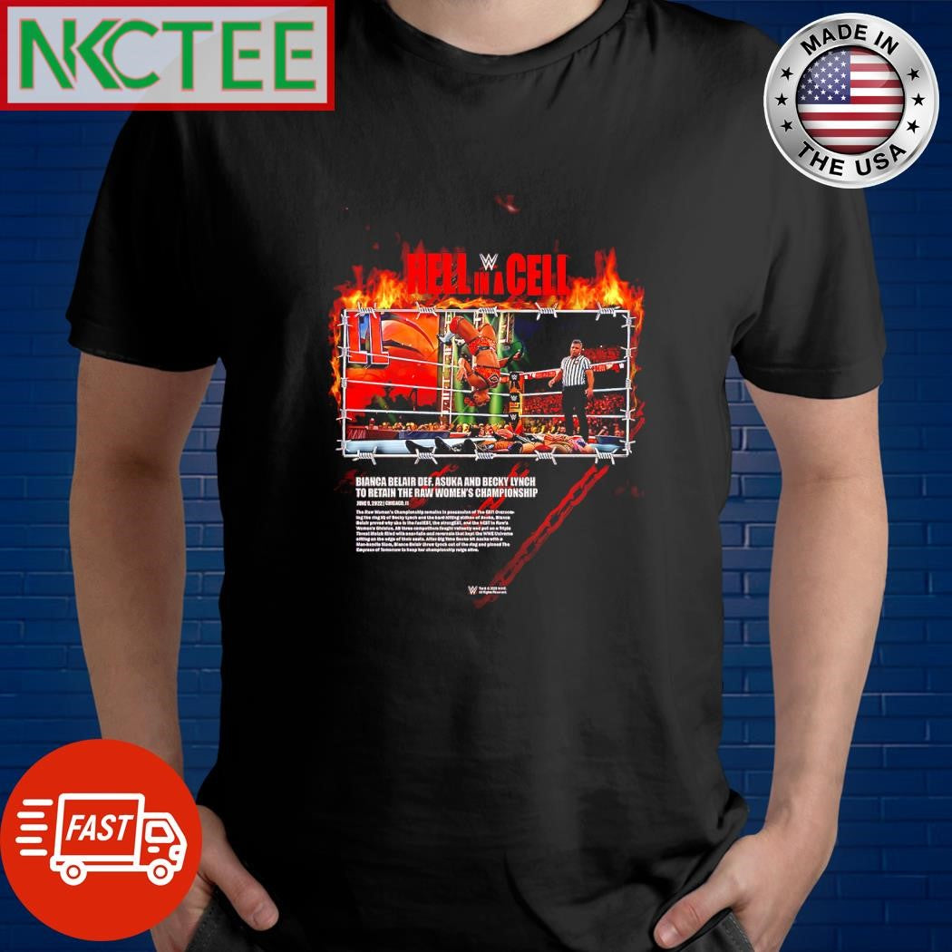 Official Bianca Belair 2022 Hell in a Cell photo shirt Unisex T-shirt, Sweatshirt, Hoodie, Long Sleeve Tee - T-Shirt, Sweatshirt, Hoodie