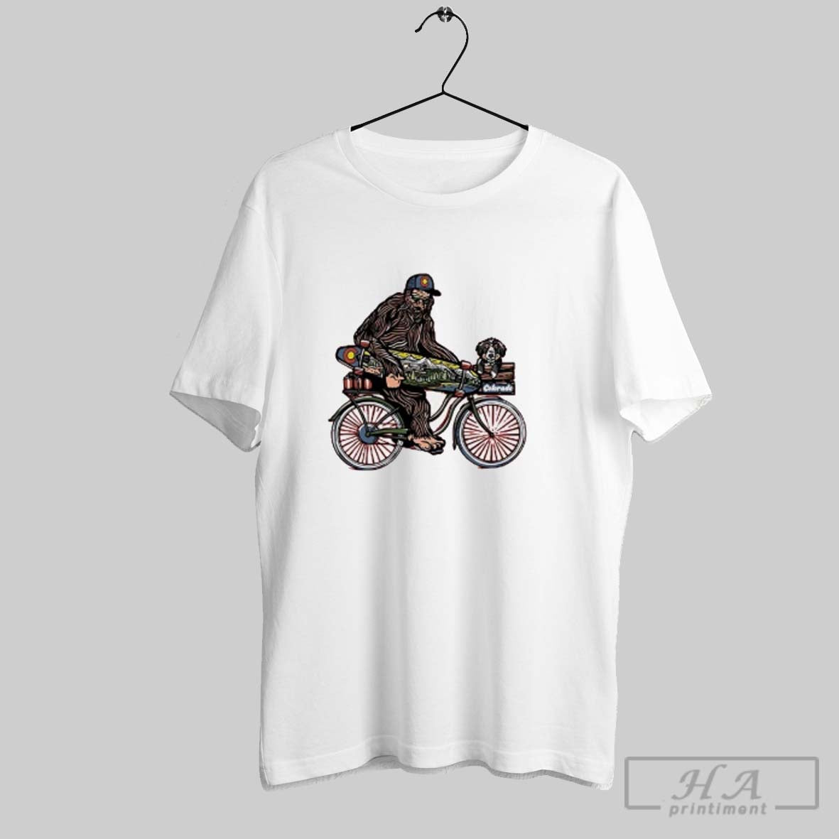 Official Big Foot Riding Bike Colorado Cruisin Long Board Ladies Tee Unisex T-shirt, Sweatshirt, Hoodie, Long Sleeve Tee - T-Shirt, Sweatshirt, Hoodie