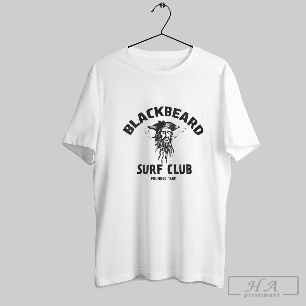 Official Blackbeard Surf Club Founded 1680 T Shirt Unisex T-shirt, Sweatshirt, Hoodie, Long Sleeve Tee - T-Shirt, Sweatshirt, Hoodie