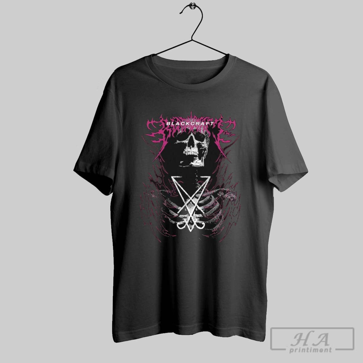 Official Blackcraft Cult Lucifer Sigil Skeleton Unisex T-shirt, Sweatshirt, Hoodie, Long Sleeve Tee - T-Shirt, Sweatshirt, Hoodie
