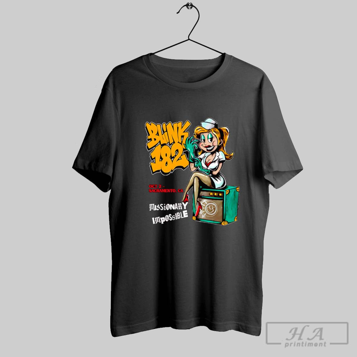 Official Blink 182 Aftershock Festival In Sacramento Ca Oct 2 2025 Unisex T-shirt, Sweatshirt, Hoodie, Long Sleeve Tee - T-Shirt, Sweatshirt, Hoodie