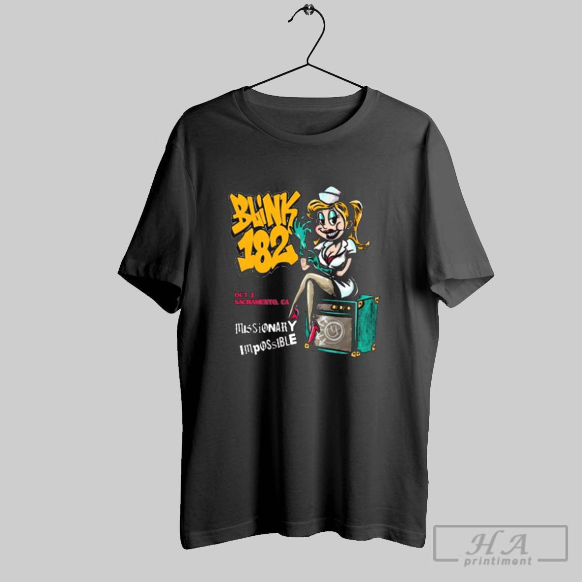 Official Blink 182 Missionary Impossible Aftershock Festival In Sacramento Ca October 2 2025 - T-Shirt, Sweatshirt, Hoodie