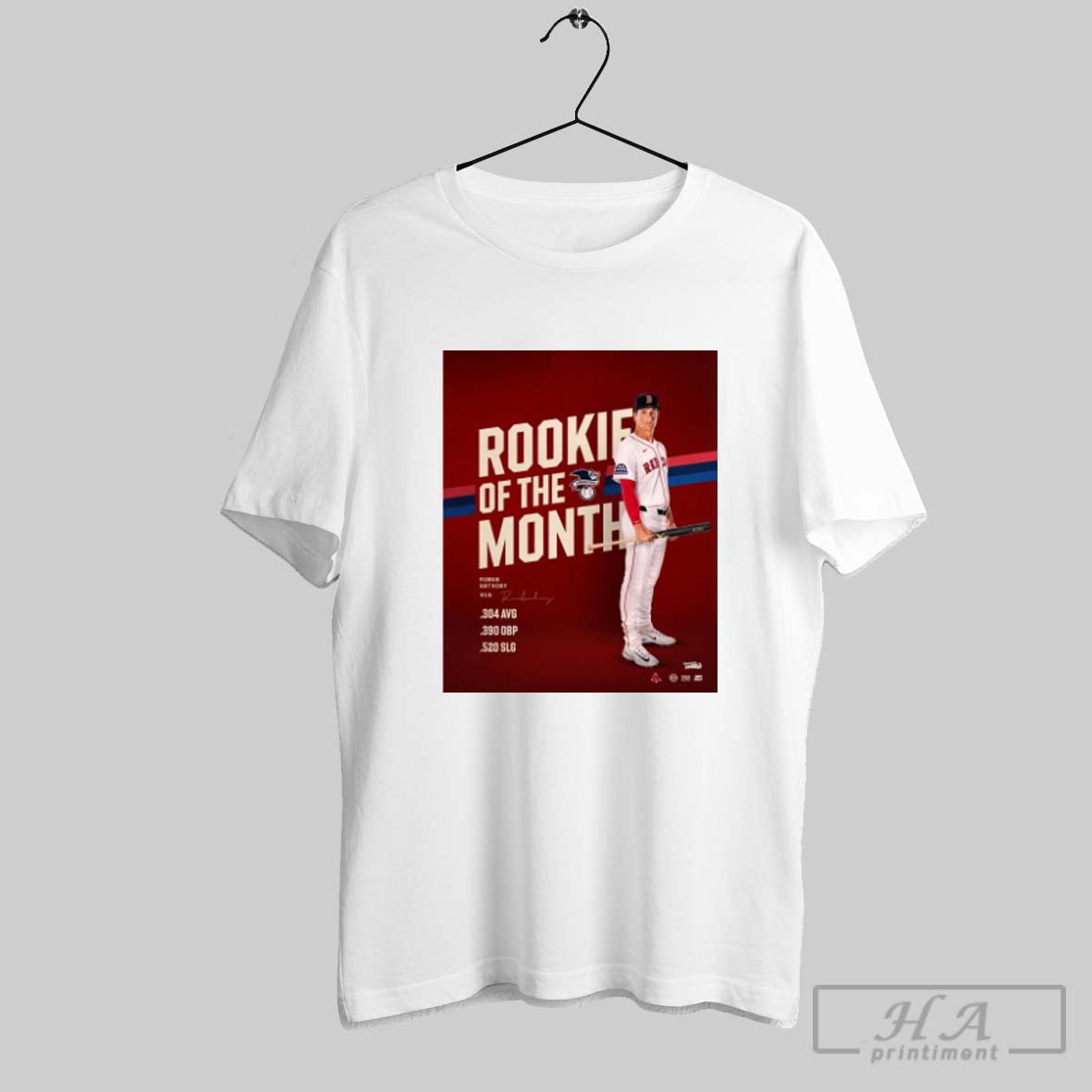 Official Boston Red Sox Anthony American League Rookie Of The Month August 2025 Signature Poster - T-Shirt, Sweatshirt, Hoodie