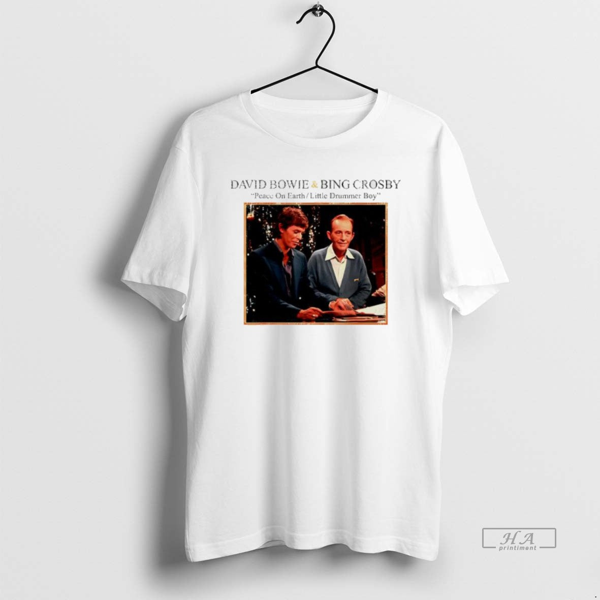 Official Bowie Bing Crosby Peace On Earth Christmas Music - T-Shirt, Sweatshirt, Hoodie