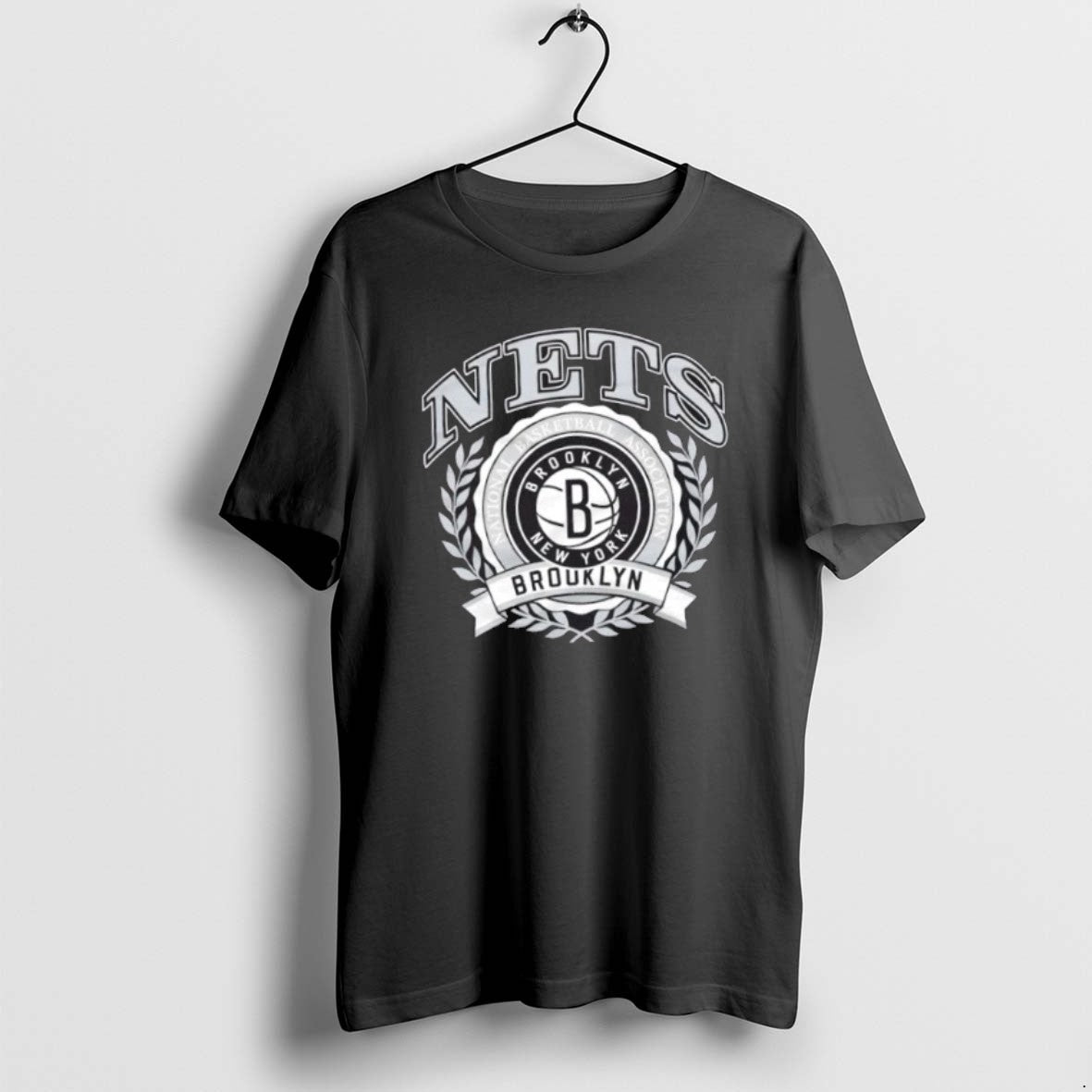 Official Brooklyn Nets National Basketball Association Crest - T-Shirt, Sweatshirt, Hoodie