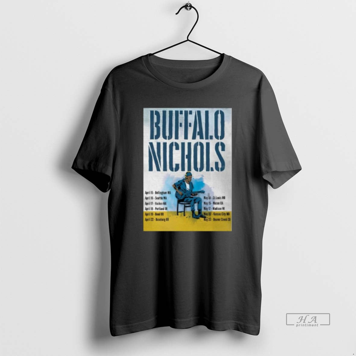 Official Buffalo Nichols Summer Tour 2026 Unisex T-shirt, Sweatshirt, Hoodie, Long Sleeve Tee - T-Shirt, Sweatshirt, Hoodie