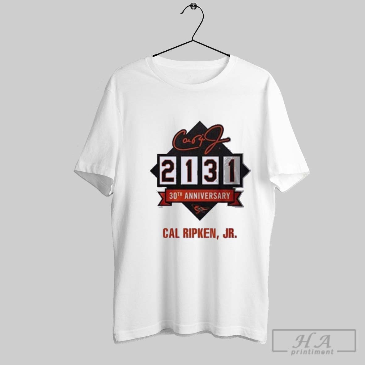 Official Cal Ripken Jr Iron Of Baseball Orioles 2131 30th Anniversary Unisex T-shirt, Sweatshirt, Hoodie, Long Sleeve Tee - T-Shirt, Sweatshirt, Hoodie