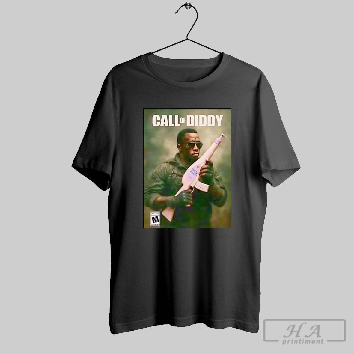 Official Call Of Diddy Video Game Parody Poster Unisex T-shirt, Sweatshirt, Hoodie, Long Sleeve Tee - T-Shirt, Sweatshirt, Hoodie