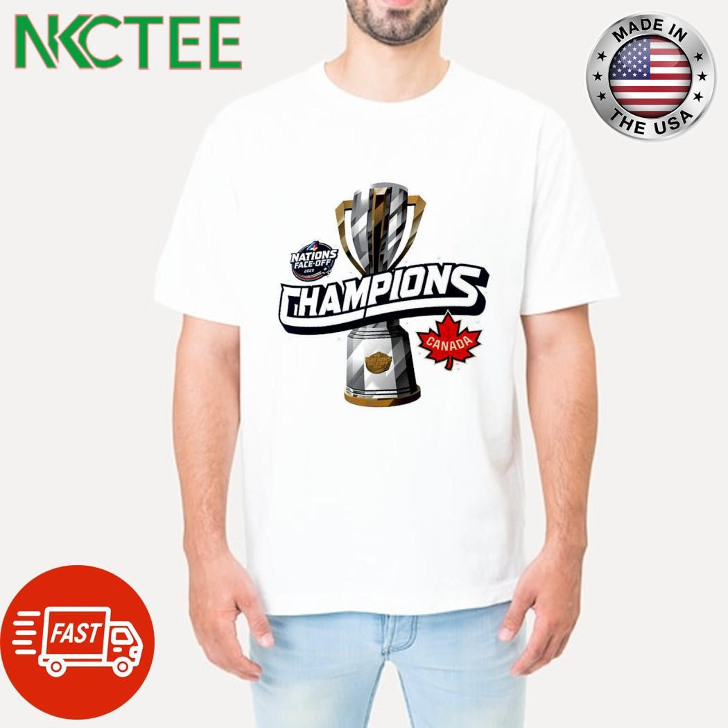 Official Canada 4 Nations Face-Off 2025 Champions cup shirt Unisex T-shirt, Sweatshirt, Hoodie, Long Sleeve Tee - T-Shirt, Sweatshirt, Hoodie