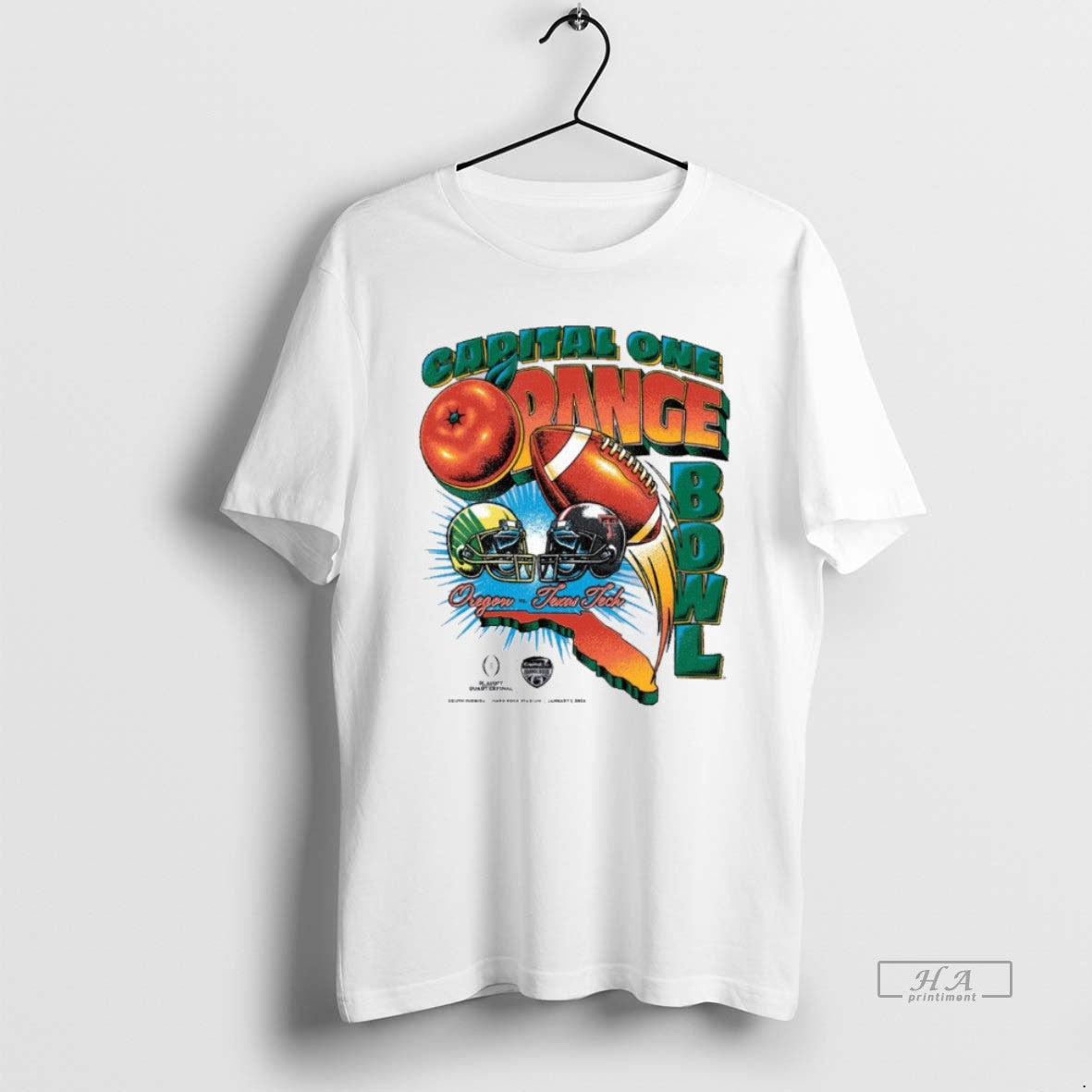 Official Capital One Orange Bowl 2026 Oregon Vs Texas Tech Vintage Matchup - T-Shirt, Sweatshirt, Hoodie