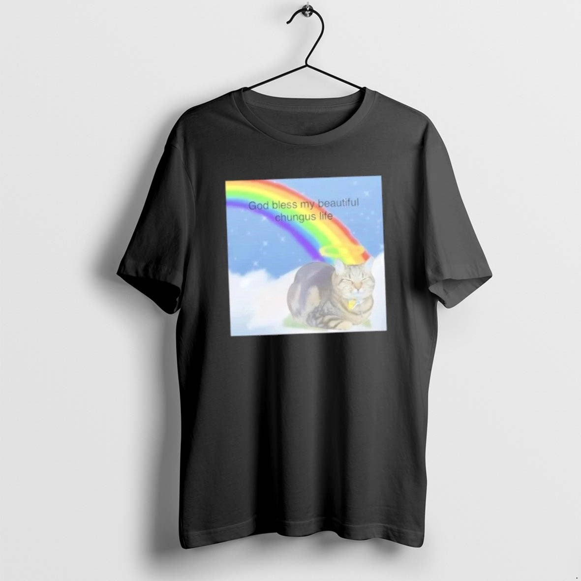 Official Cat God Bless My Big Chungus - T-Shirt, Sweatshirt, Hoodie