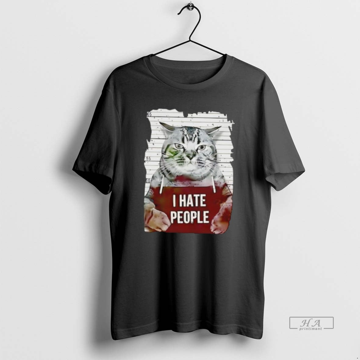 Official Cat I Hate People Retro - T-Shirt, Sweatshirt, Hoodie