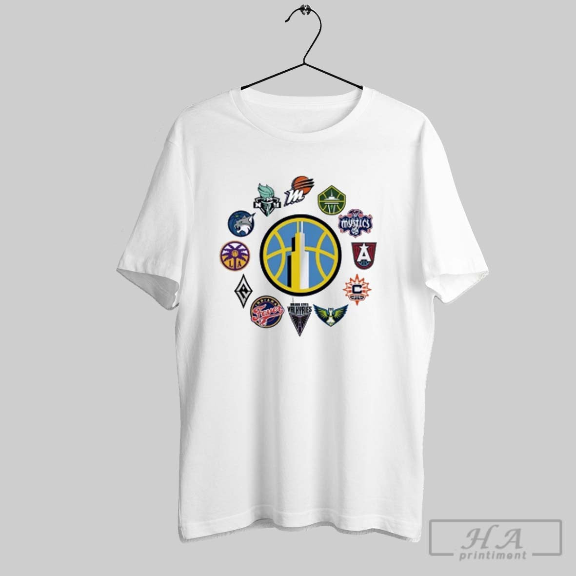 Official Chicago Sky Wnba Teams Logo Unisex T-shirt, Sweatshirt, Hoodie, Long Sleeve Tee - T-Shirt, Sweatshirt, Hoodie