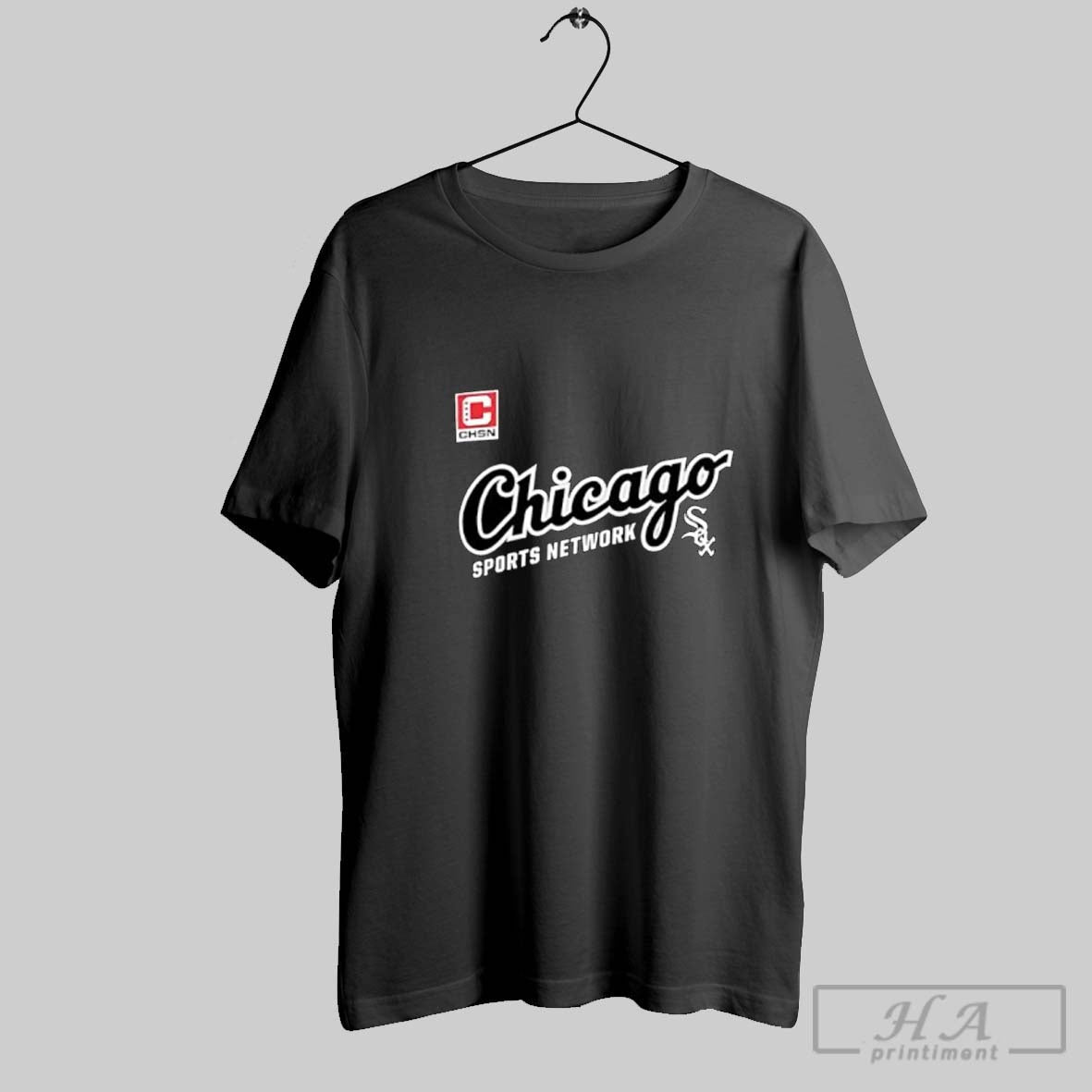 Official Chicago Sports Network White Sox Chsn Logo Posters Black Unisex T-shirt, Sweatshirt, Hoodie, Long Sleeve Tee - T-Shirt, Sweatshirt, Hoodie