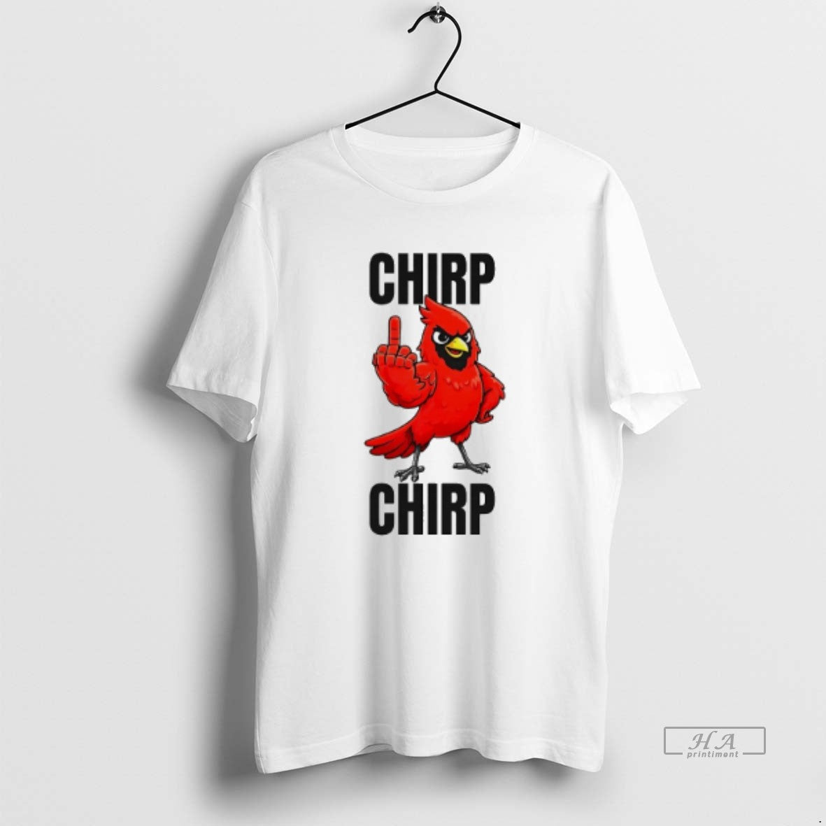 Official Chirp Chirp Arizona Cardinals Middle Finger Mascot - T-Shirt, Sweatshirt, Hoodie