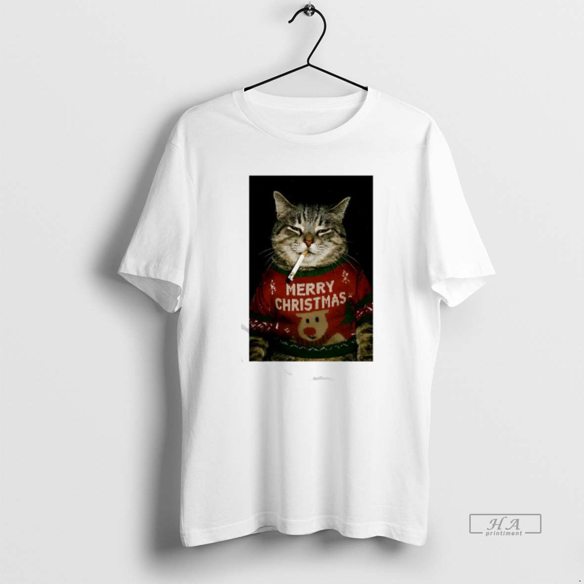 Official Christmas Cat Smoking Graphic - T-Shirt, Sweatshirt, Hoodie